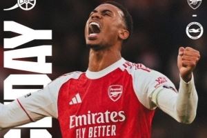 阿森纳官推晒海报,预热联赛杯第四轮战布莱顿